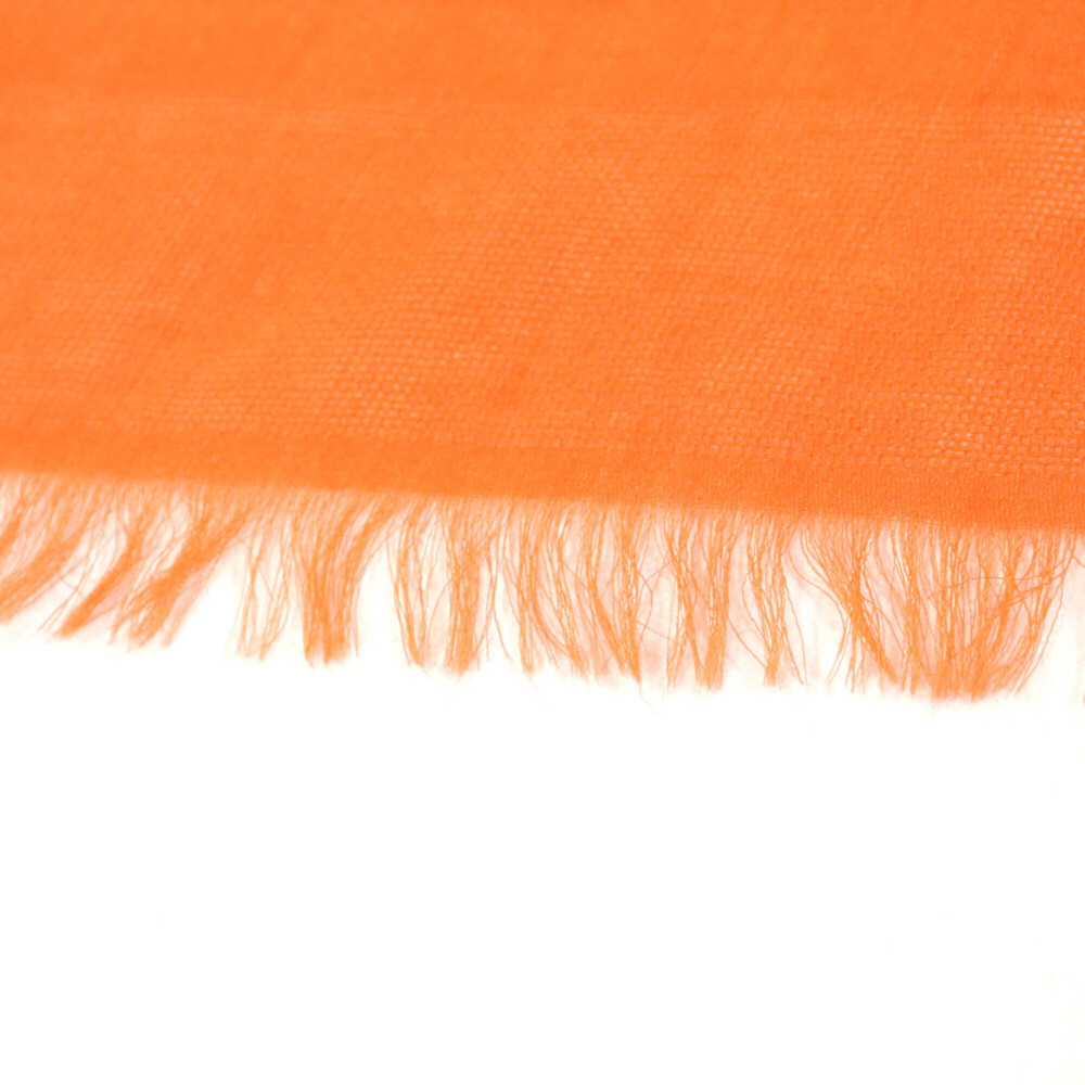 HERMES Authentic Orange Silk Scarf - Picture 6 of 11